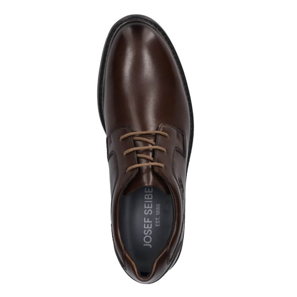 Josef Seibel Earl 01 Cognac Leather Derby Shoe