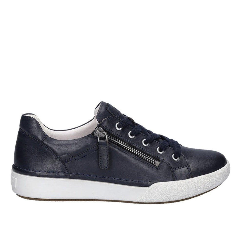 Josef Seibel Clair 03 Leather Trainer-INDIGO 69903