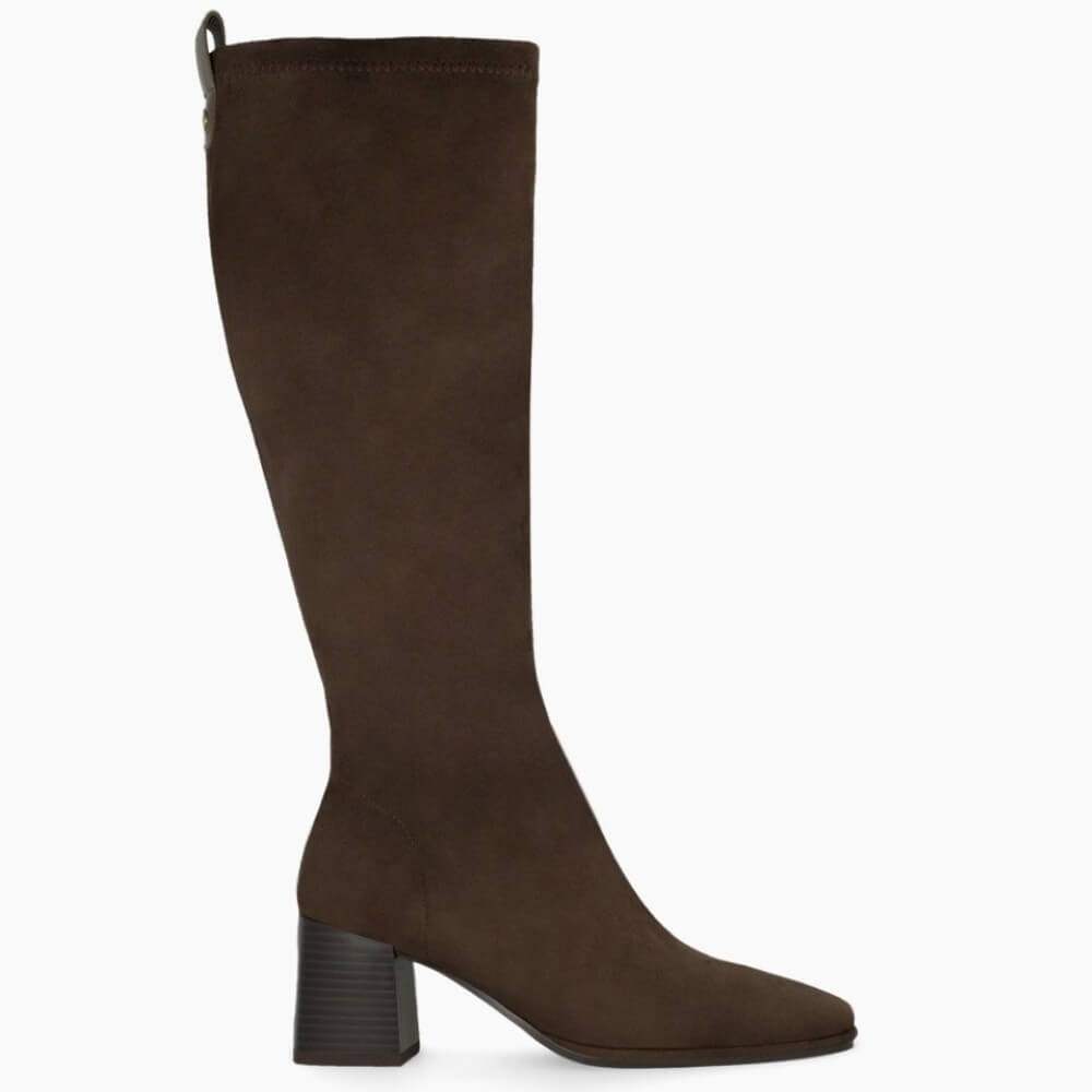 Brown knee-high boot on a white background  LODI A-HALBOR knee high boots Brown