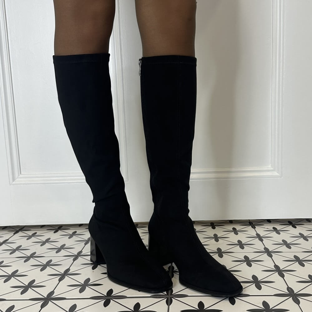 Lodi Knee High Boots HI5107 -BLACK