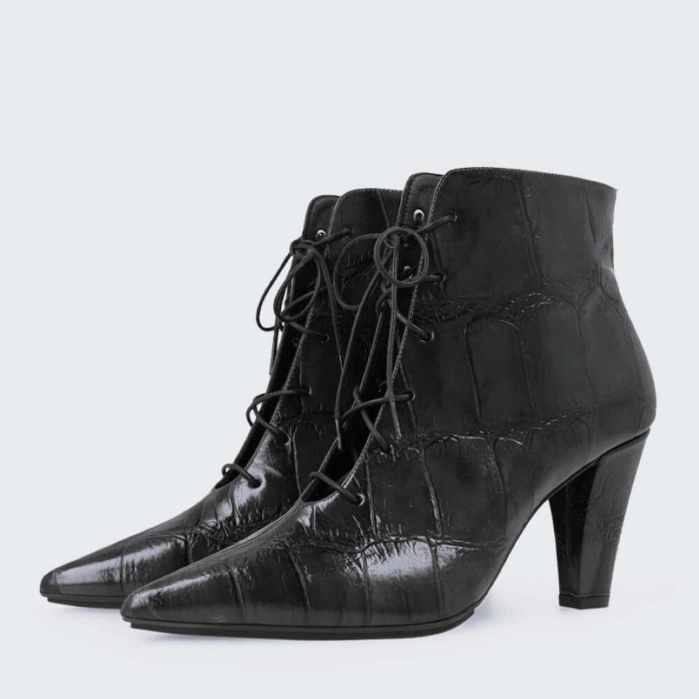 Lodi Risole Ankle Boots Black Leather