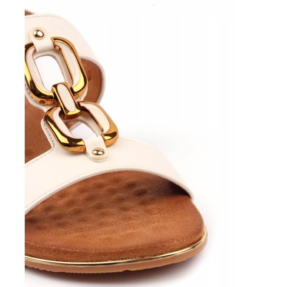 Lunar Darcy White Sandal