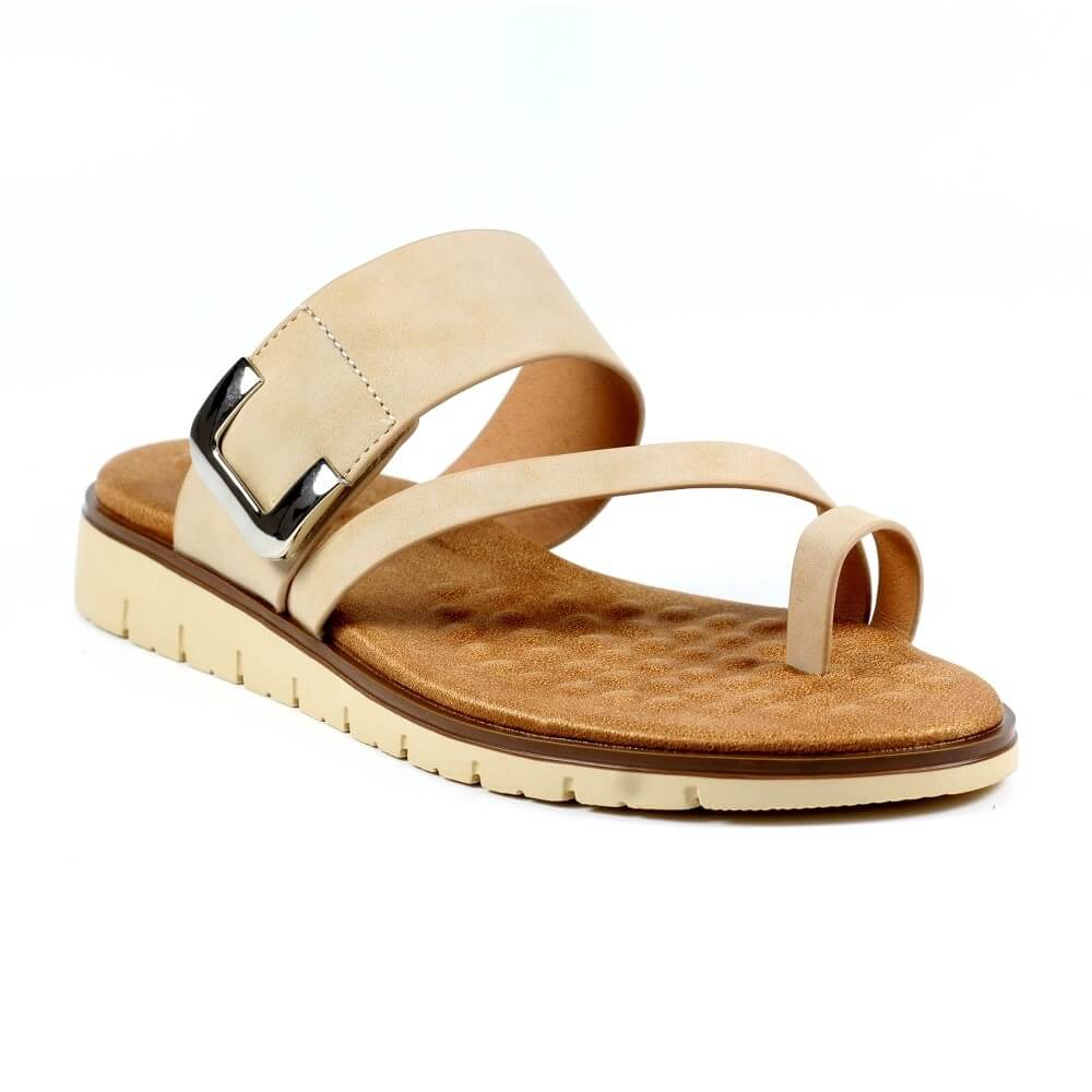 Tempo Silver Sandal - Ladies Sandals from Lunar Shoes UK