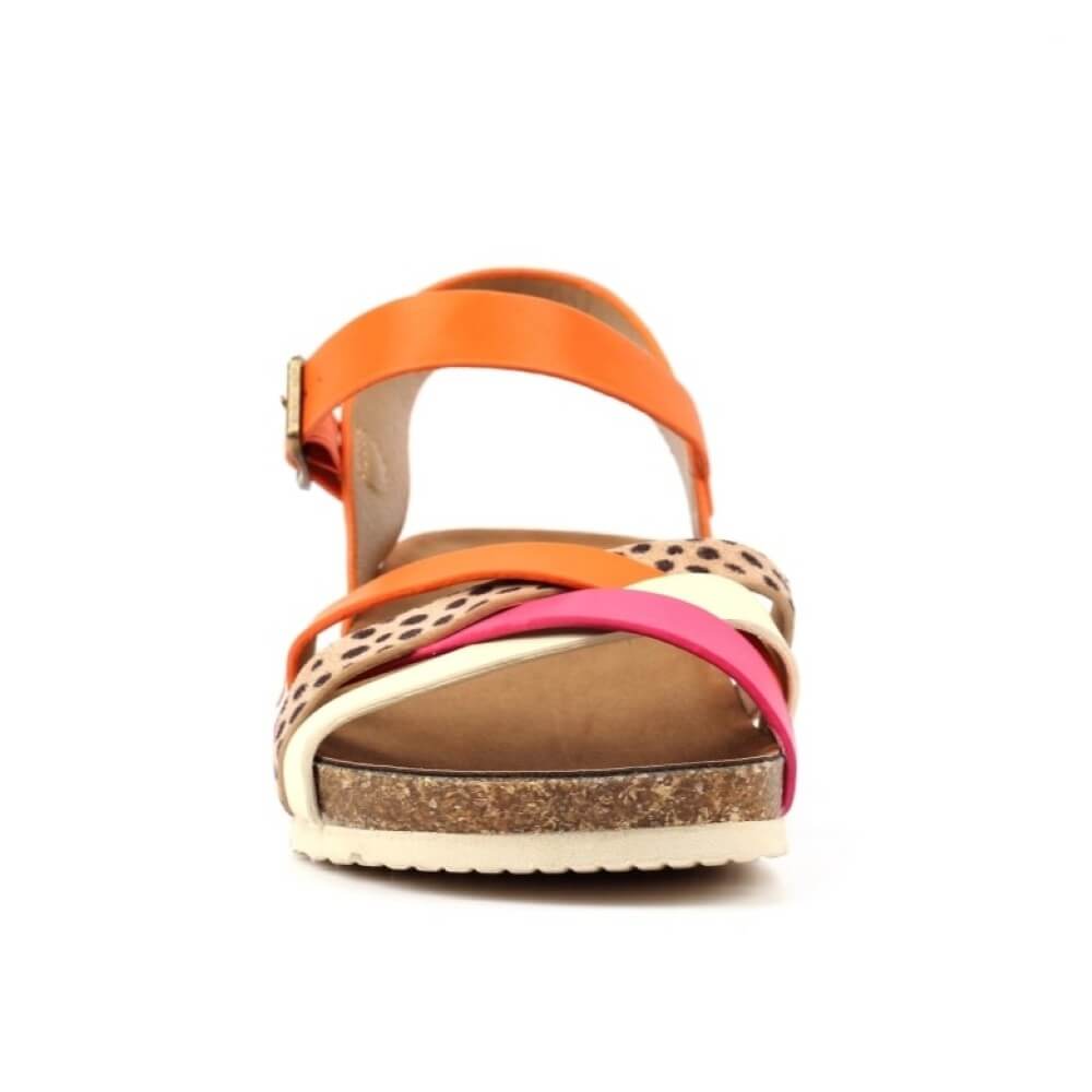 Lunar Selina Sandals Orange Multicoloured