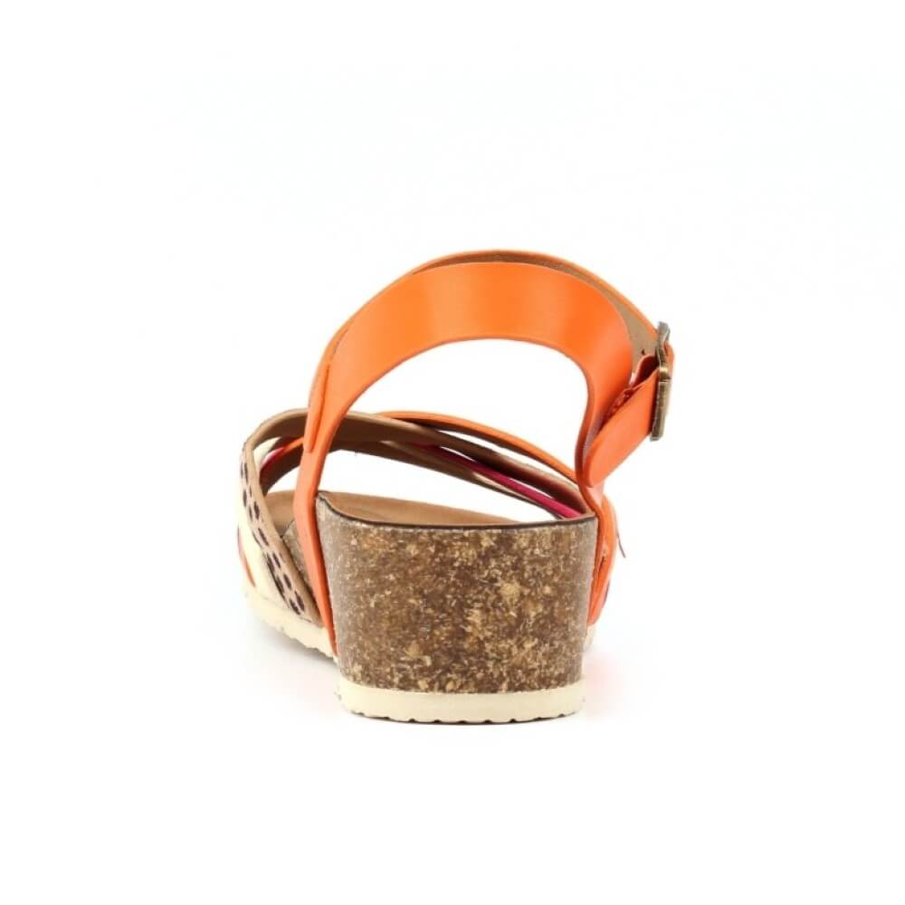 Lunar Selina Sandals Orange Multicoloured