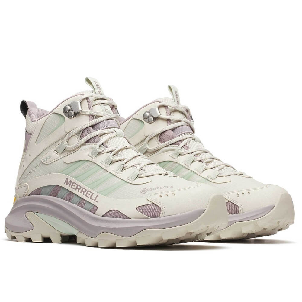 MERRELL MOAB SPEED 2 MID Gore-Tex Walking Boot Greige Beige