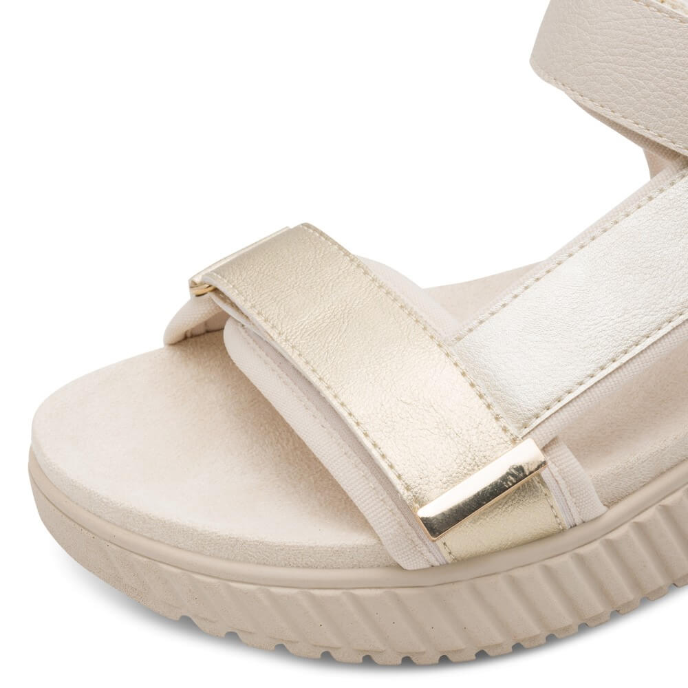Macro Tozzi 2-28536 Sandal Velcro Straps Gold