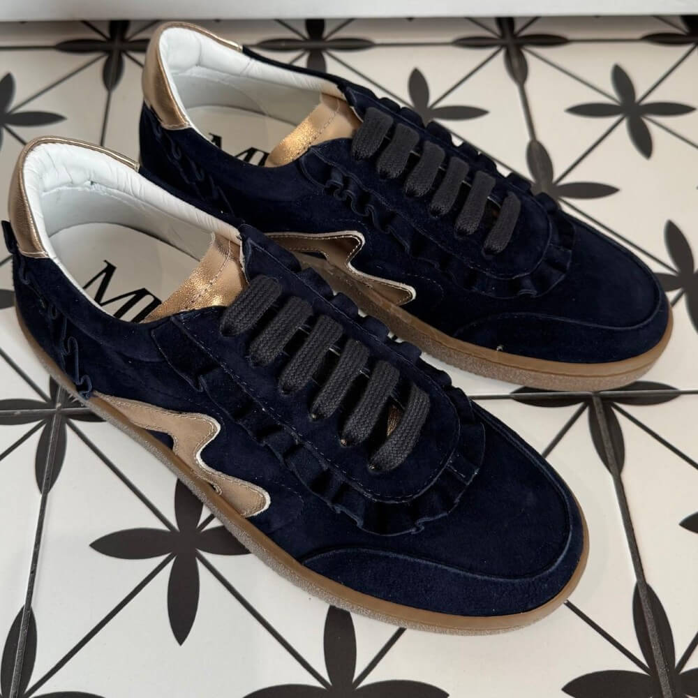 Marco Moreo Berlino X762 Suede Trainer Navy