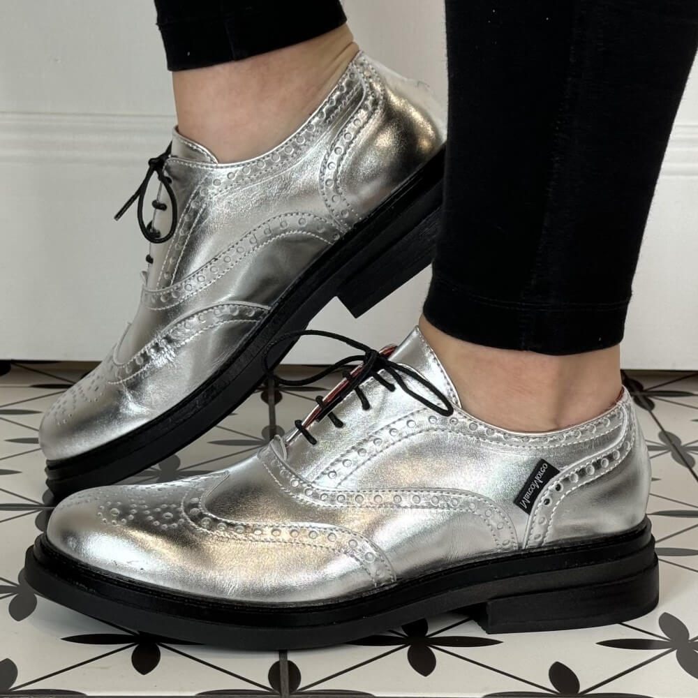 Marco Moreo G1240 Cambridge Brogue-SILVER