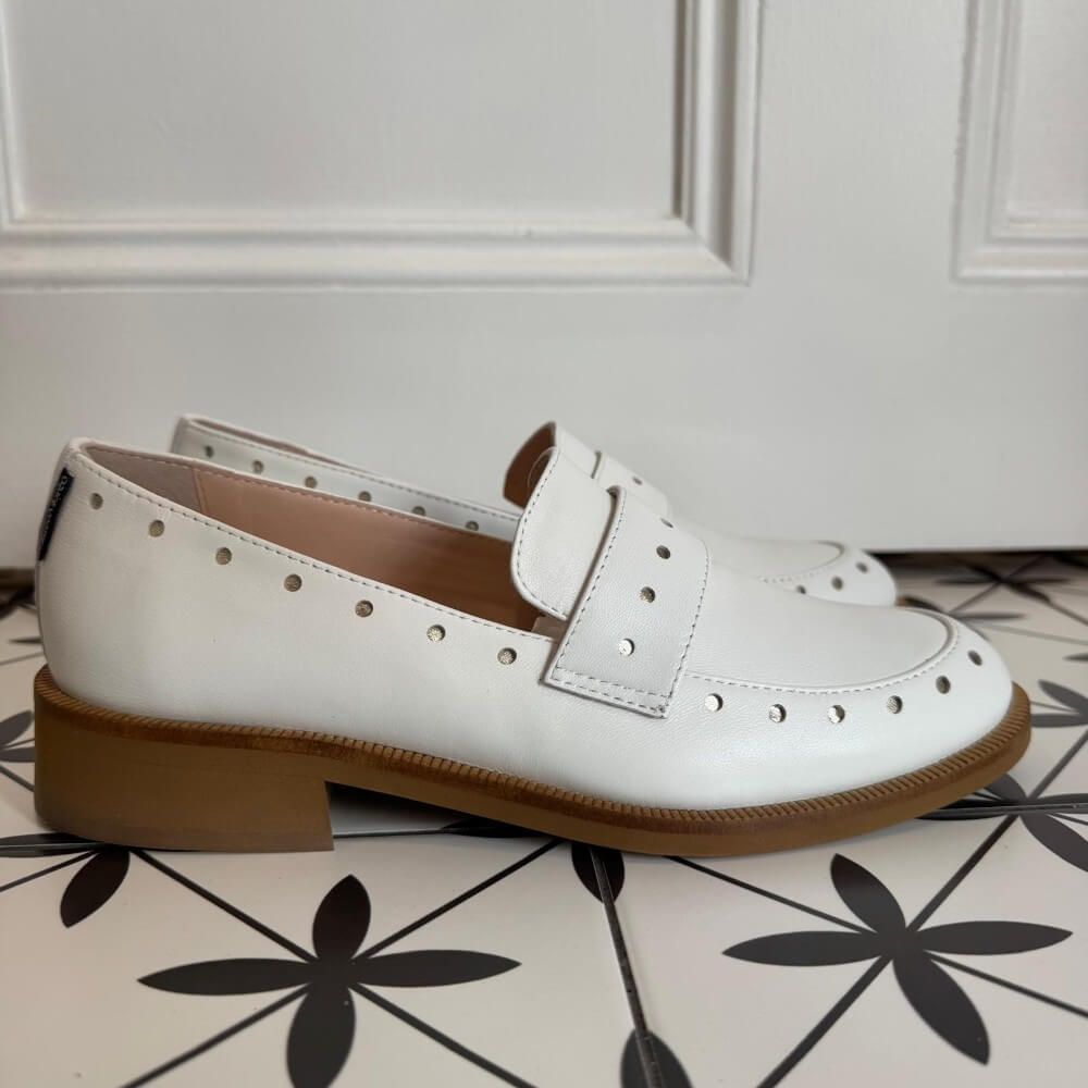 Marco Moreo Maura X705 Leather Loafer White