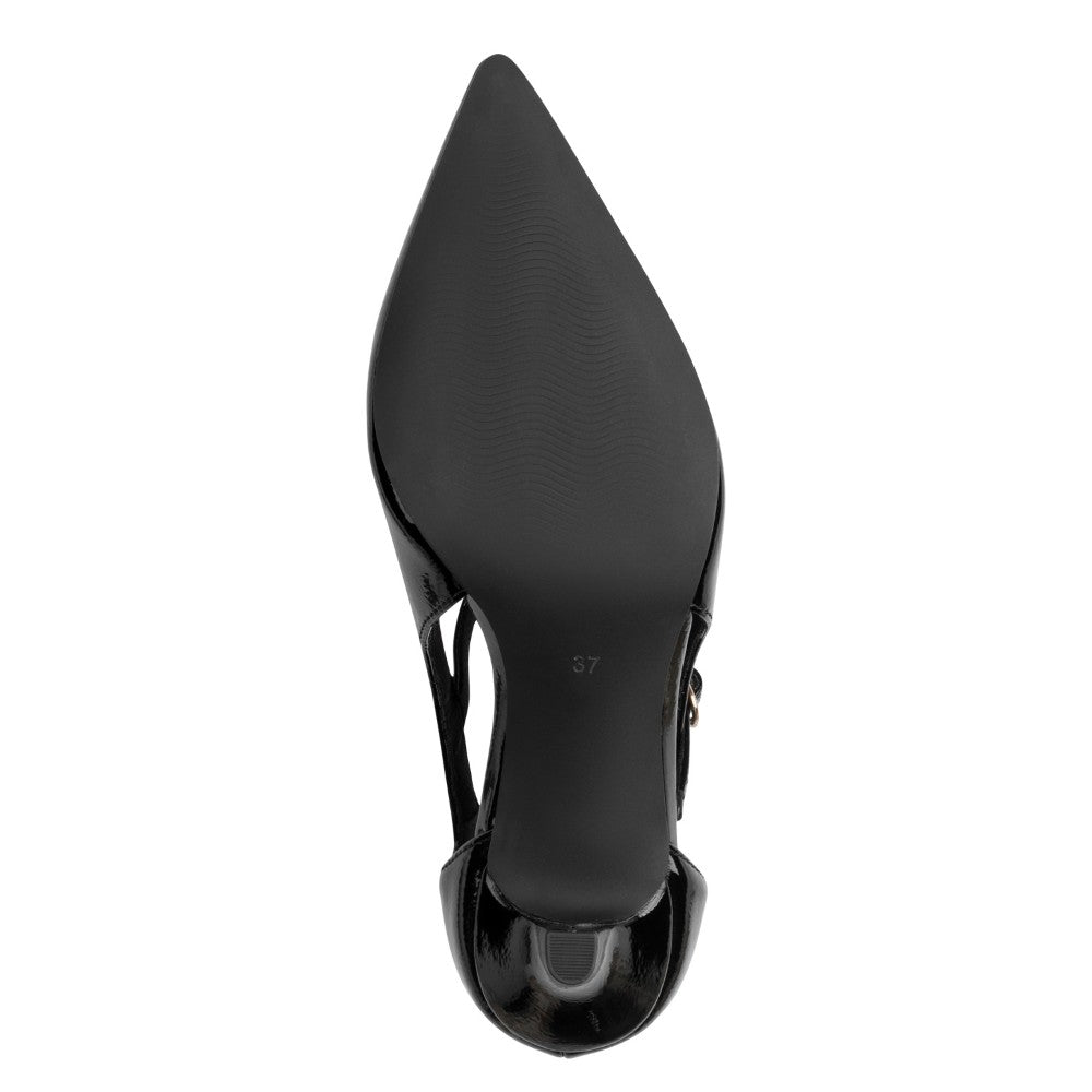 Marco Tozzi 2-22407 Vegan Black Court Shoe