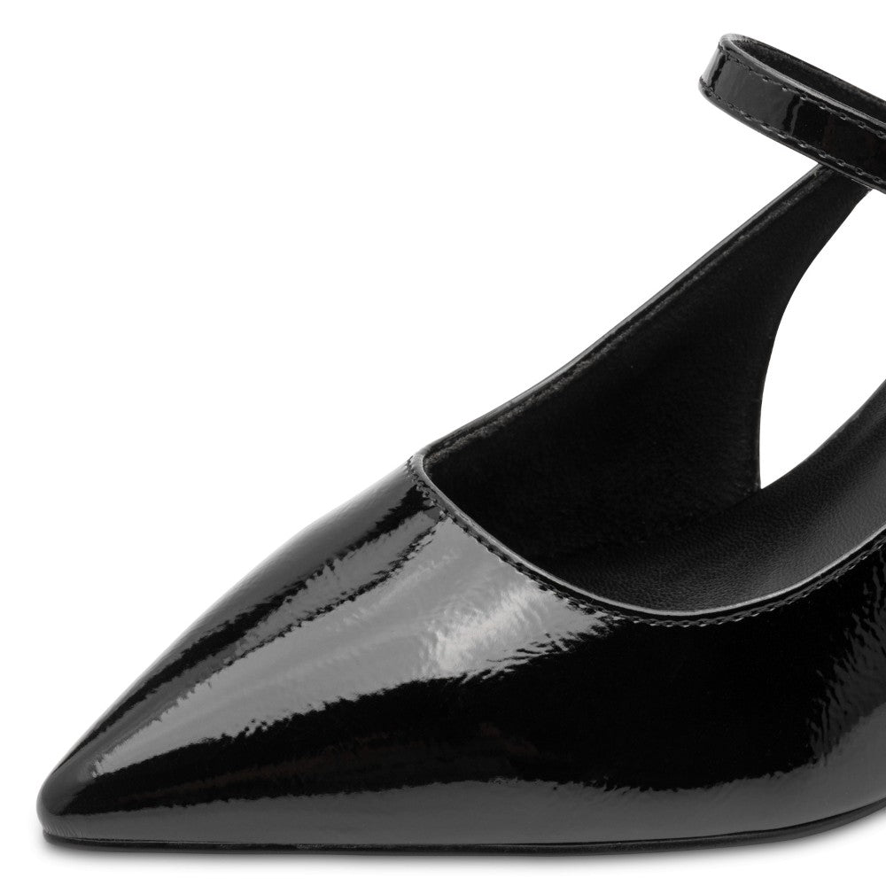 Marco Tozzi 2-22407 Vegan Black Court Shoe