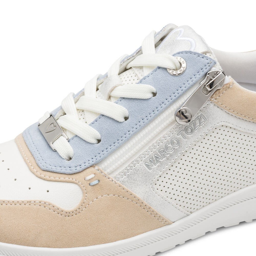 Marco Tozzi 2-23751 Vegan Trainer Multicolour White Blue