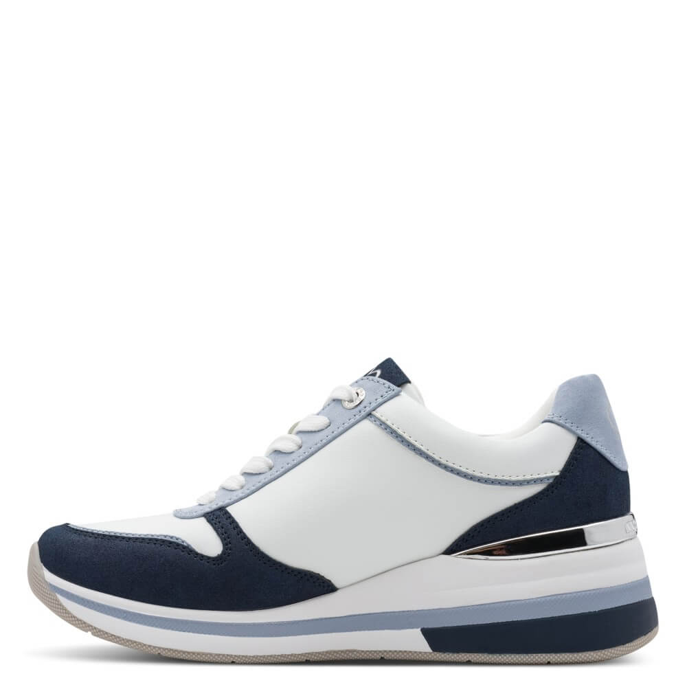 Marco Tozzi 2-23764 Wedge Trainer White Navy