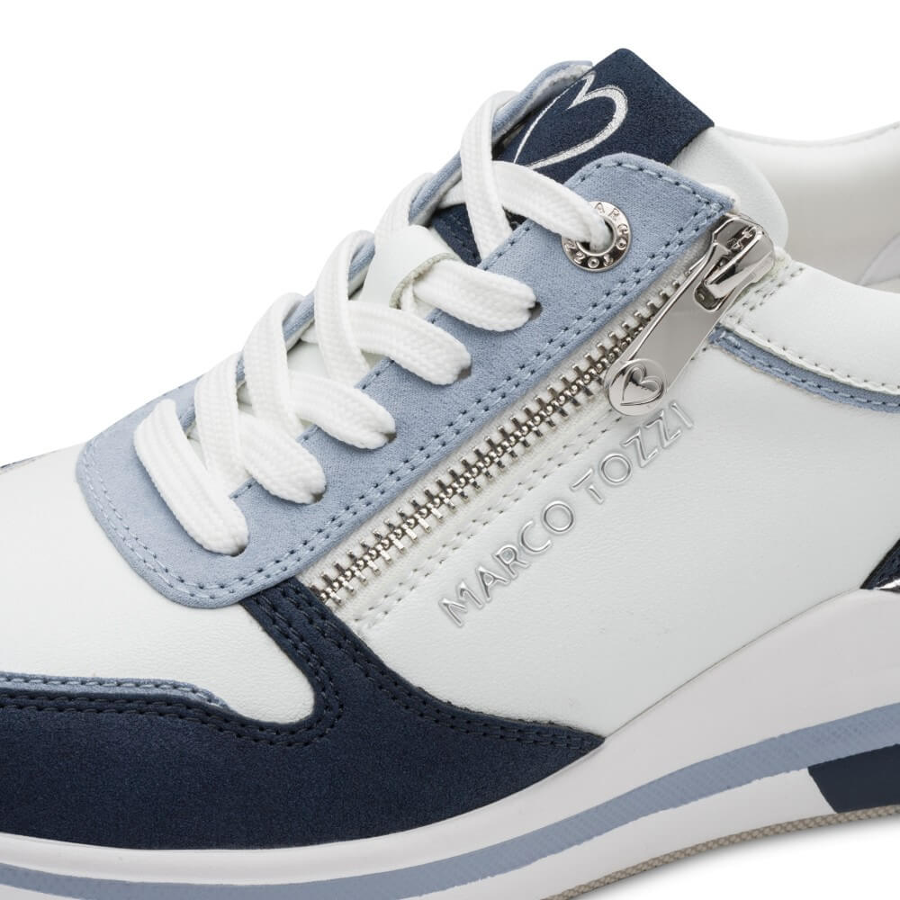 Marco Tozzi 2-23764 Wedge Trainer White Navy