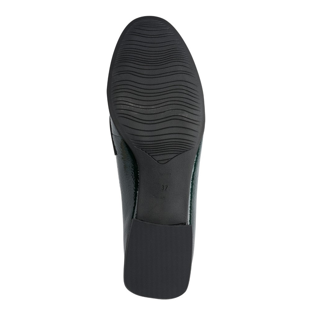 Marco Tozzi 2-24252 Vegan Patent Forest Green Loafer