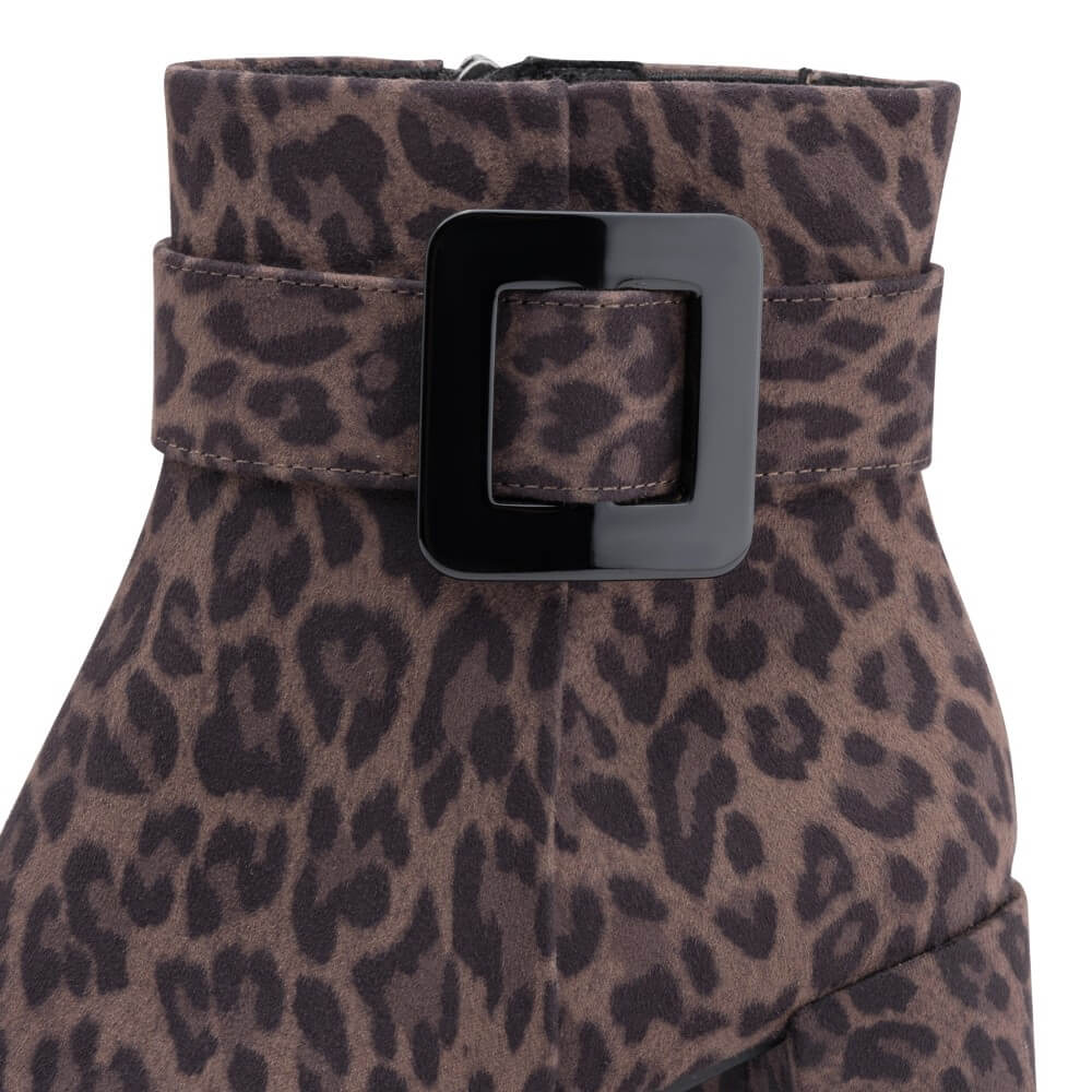 Marco Tozzi 2-25338 Vegan Leopard Print Block Heel Ankle Boots