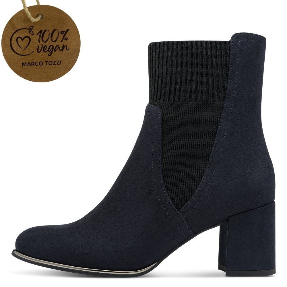 Marco Tozzi 2-25392 Vegan Sock Boot-NAVY