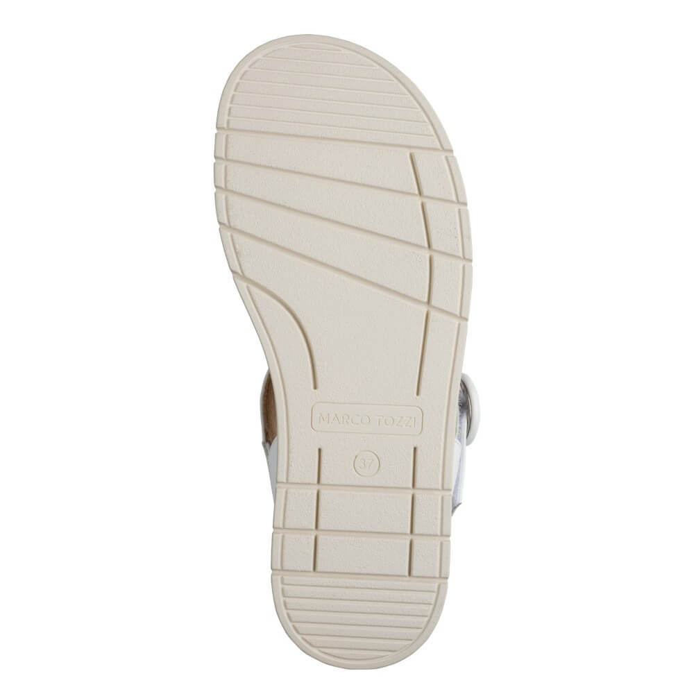 Marco Tozzi 2-28501 Velcro Strap Sandal White