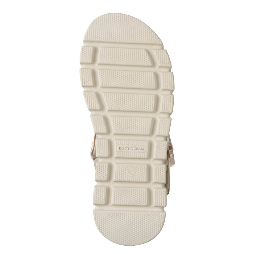 Marco Tozzi 2-28525 Platform Velcro Sandal Gold