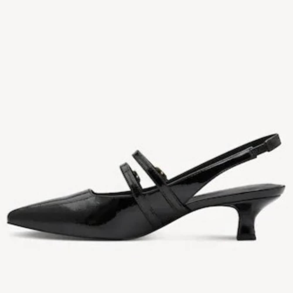 Marco Tozzi 2-29508 Vegan Black Slingbacks