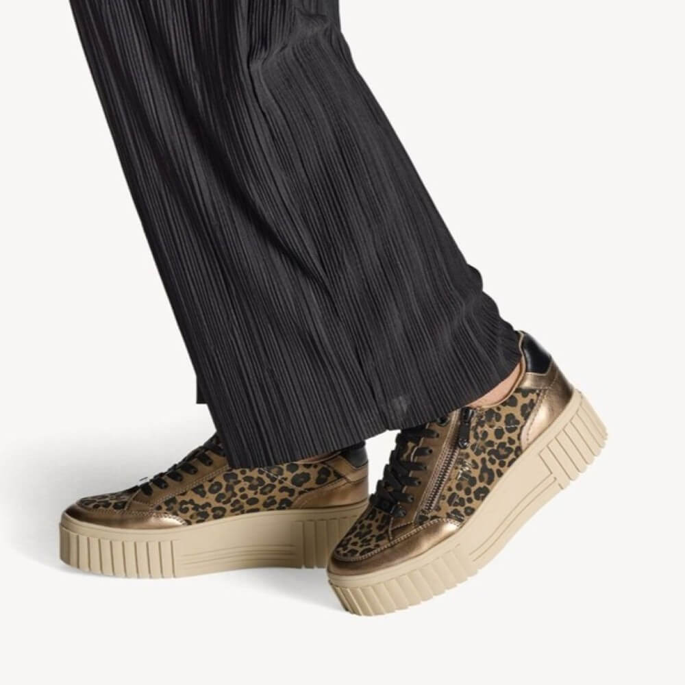 Marco Tozzi Vegan Platform Sneaker 2-23760-LEOPARD