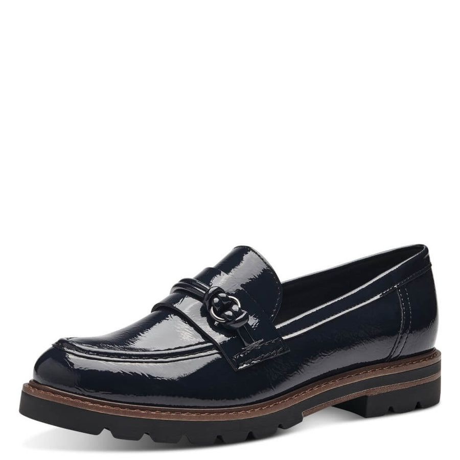 Marco Tozzi 2-24704 Patent Loafer-NAVY
