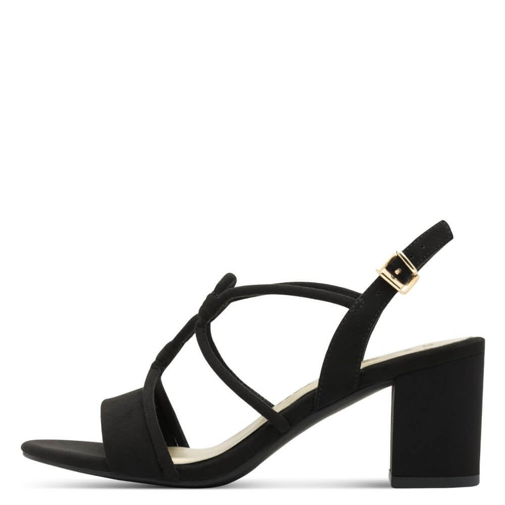 Marco Tozzi Heel Vegan Sandal 2-28308 -BLACK