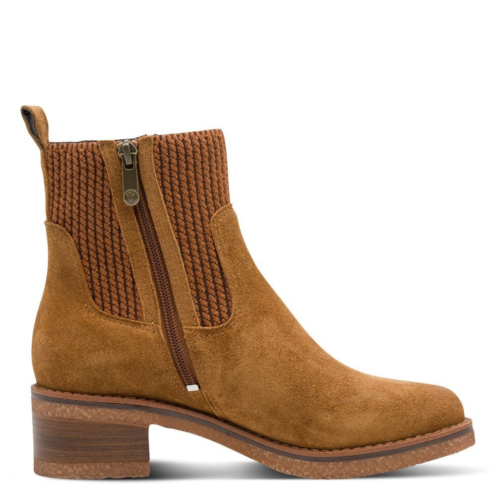 Marco Tozzi Leather Ankle Boot 2-25356 Cognac