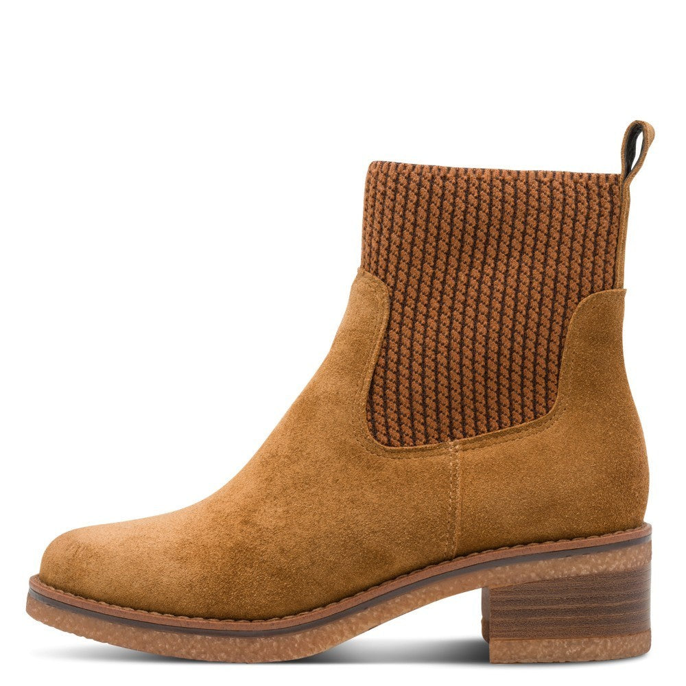 Marco Tozzi Leather Ankle Boot 2-25356 Cognac