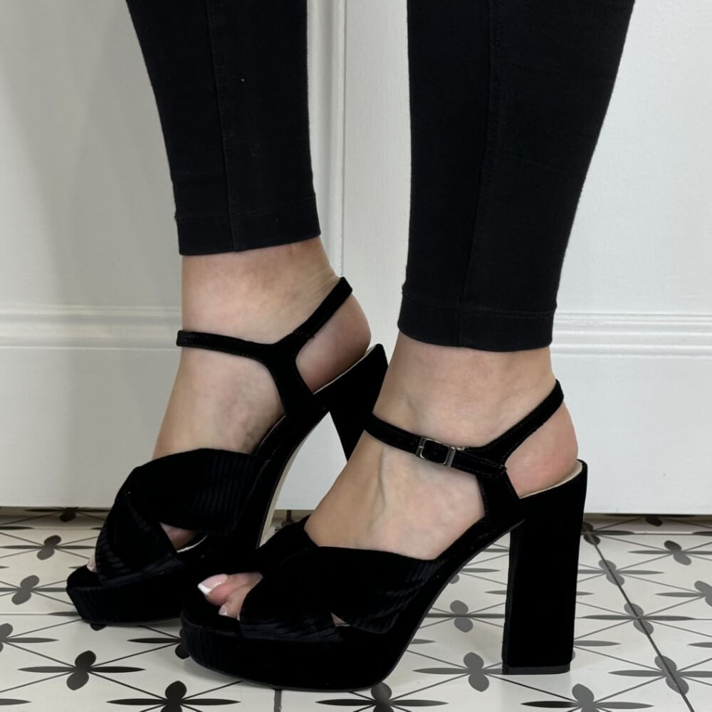 Marian 55100 Platform Sandal-BLACK