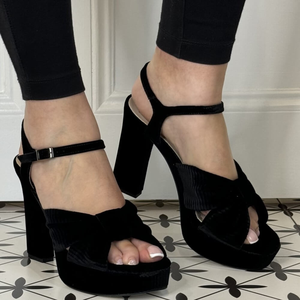 Marian 55100 Platform Sandal-BLACK