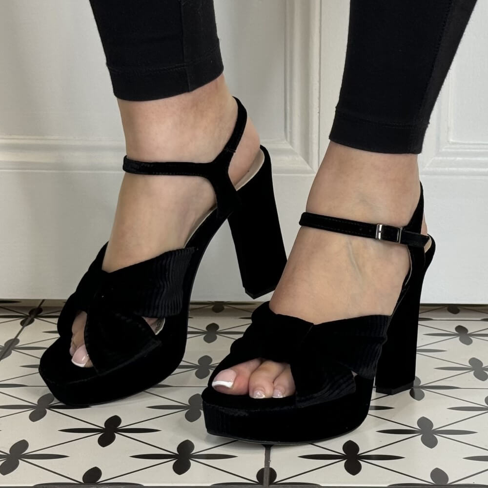 Marian 55100 Platform Sandal-BLACK