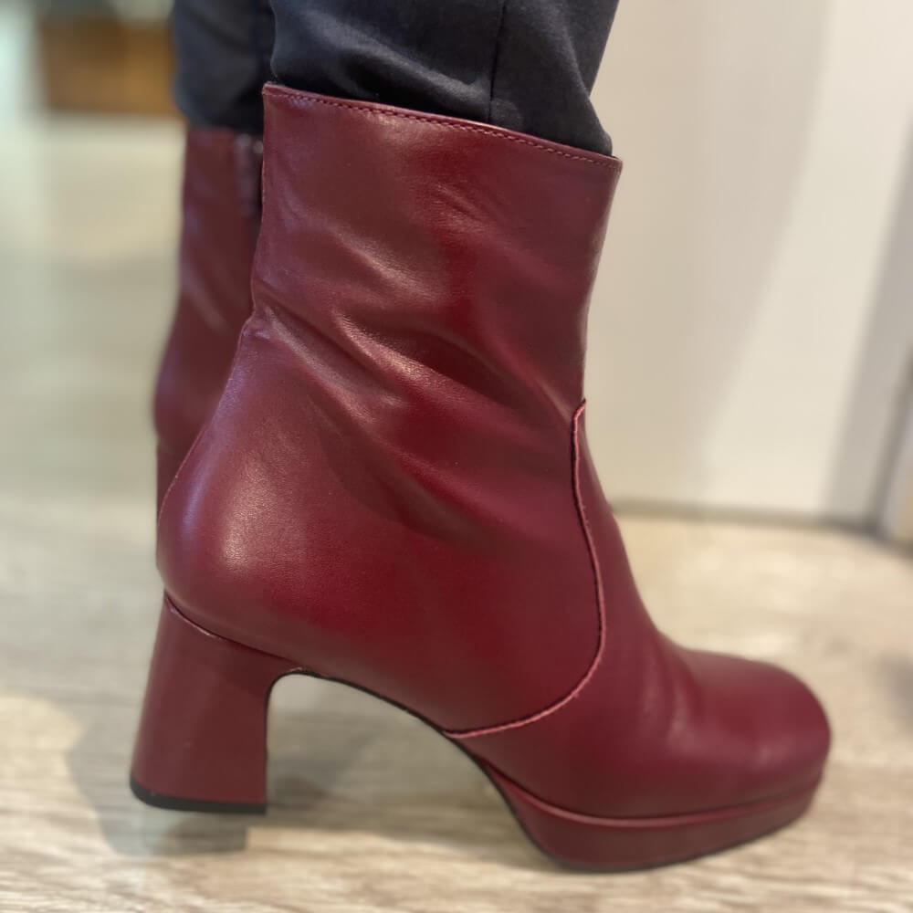 Red fashion ankle boots ireland