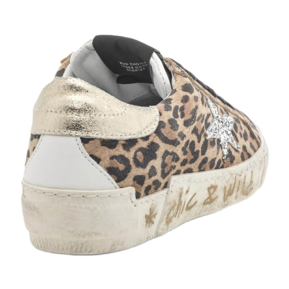 Meline 328 CW Retro Sneaker Leopard Print
