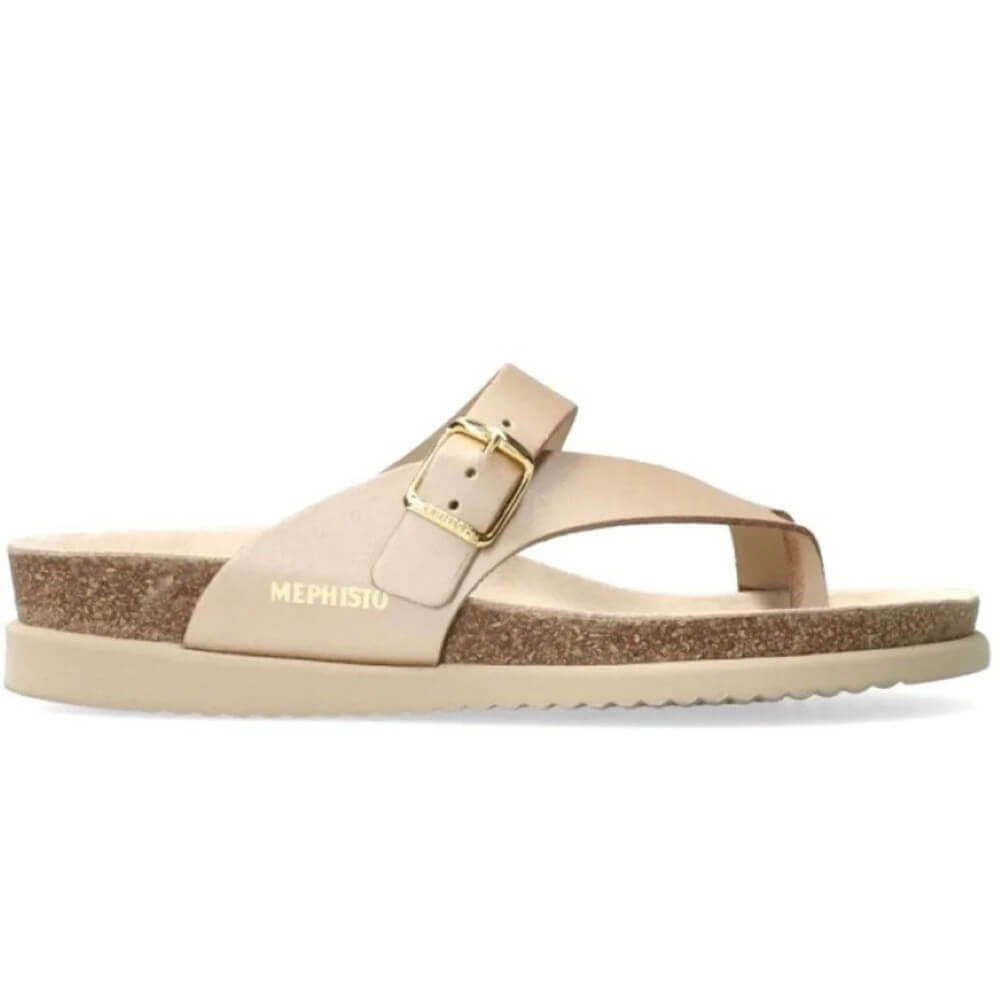 Mephisto Helen Toe Post Sandal-PLATINUM