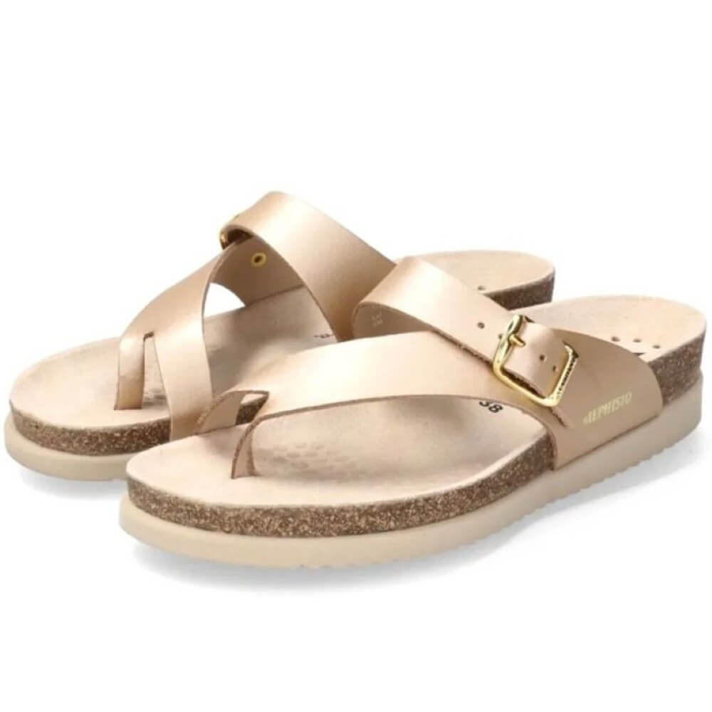 Mephisto Helen Toe Post Sandal-PLATINUM