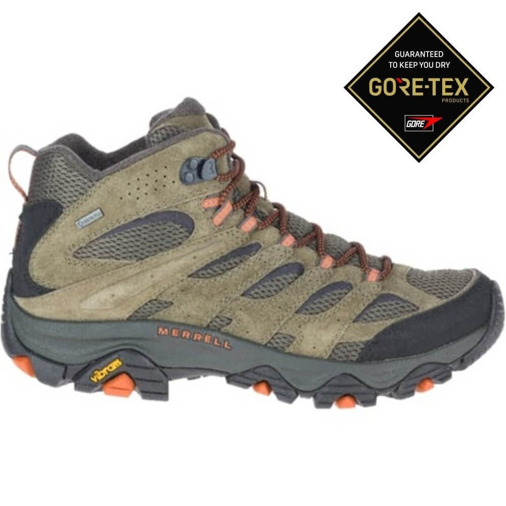  Merrell Moab 3 Mid GTX Hiking Boot Olive Green 