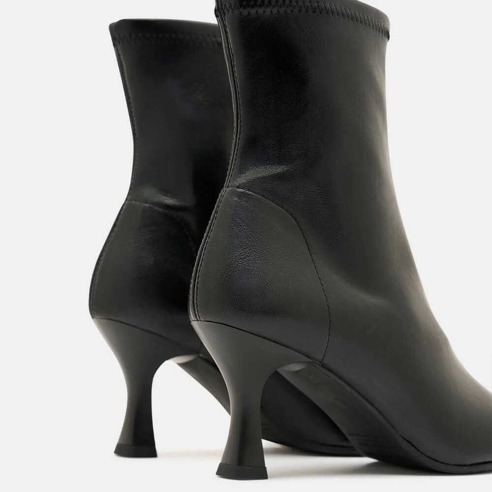 Miss Elastic 78042 Zeta Ankle Boot Black Stretch