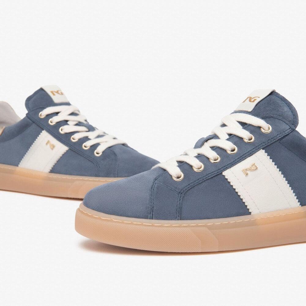 NeroGiardini E513004D Gum Sole Trainers Blue Suede