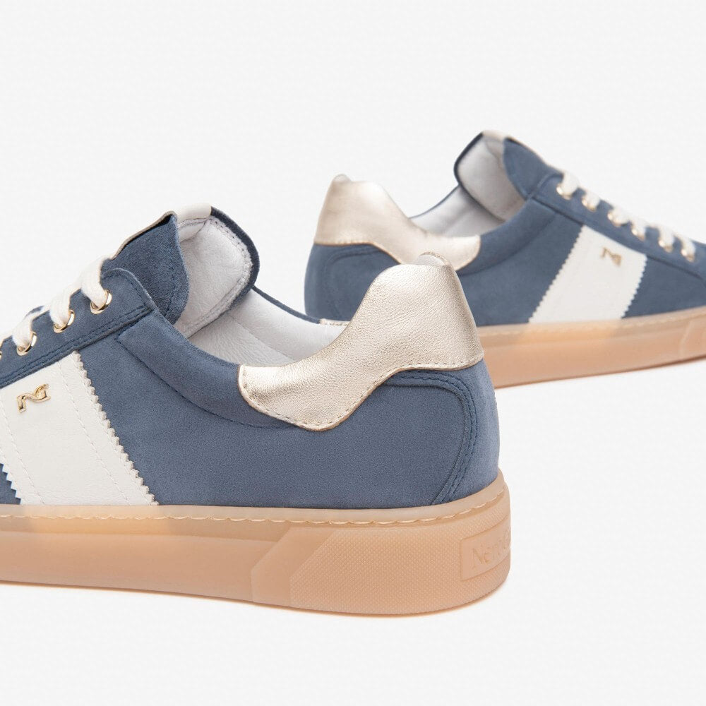 NeroGiardini E513004D Gum Sole Trainers Blue Suede