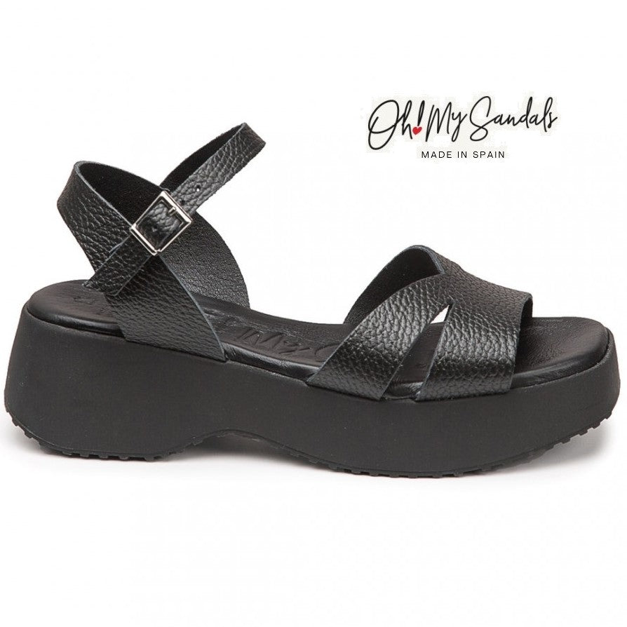 Oh! My Sandals 5193-BLACK
