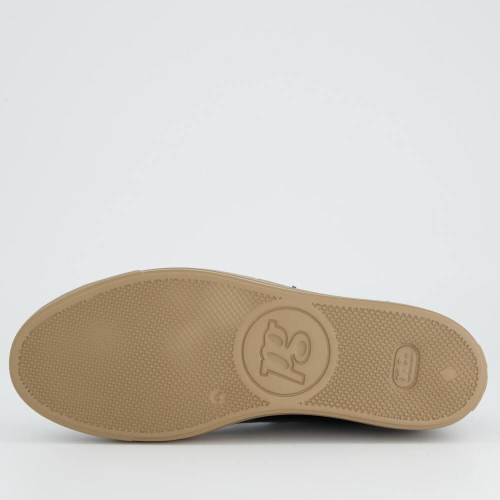 Paul Green 4081 Supersoft Brown Patent Trainer Elastic Laces