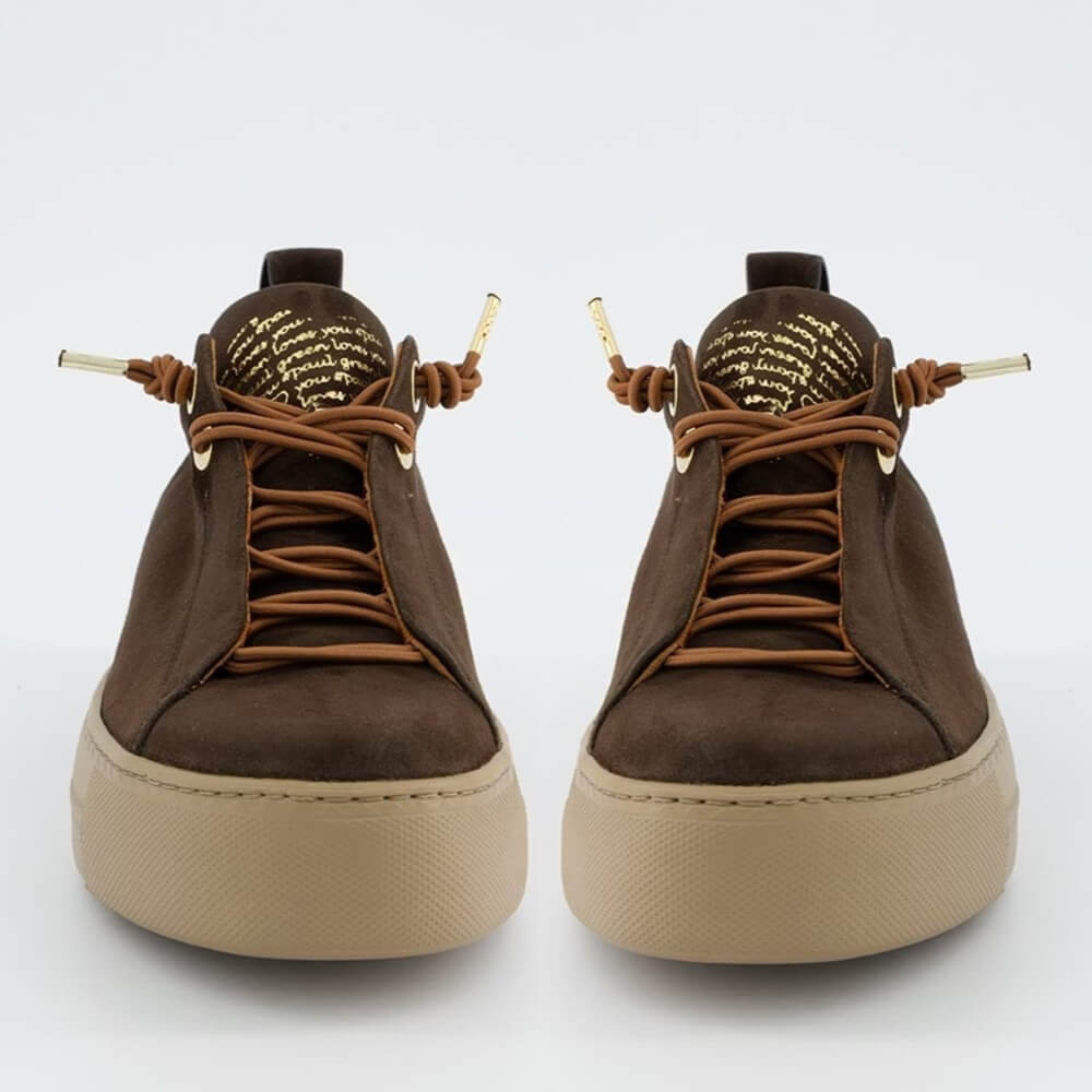 Brown sneaker with beige sole  Paul Green 5017 Moro Brown Suede