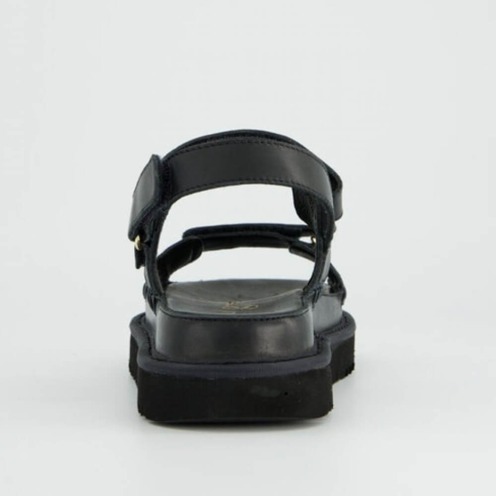 Paul Green 6175 Black Leather Sandals