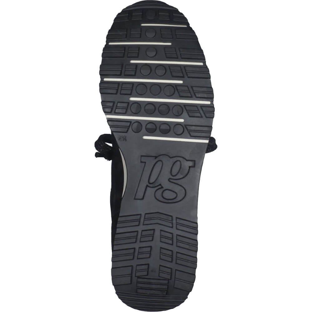Paul Green Super Soft Leather Trainers 5392-BLACK