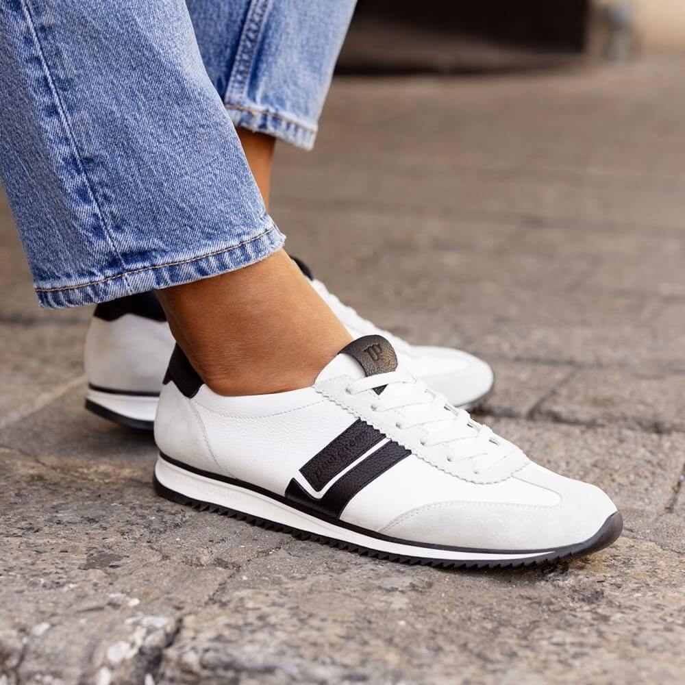 Paul Green Super Soft Leather Trainers 5453-WHITE