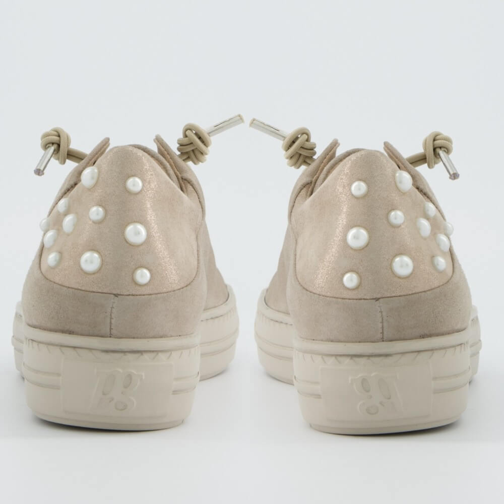 Paul Green Super Soft Leather Trainers 5476 Beige Cashmere