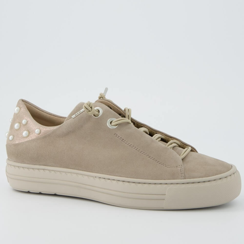 Paul Green Super Soft Leather Trainers 5476 Beige Cashmere