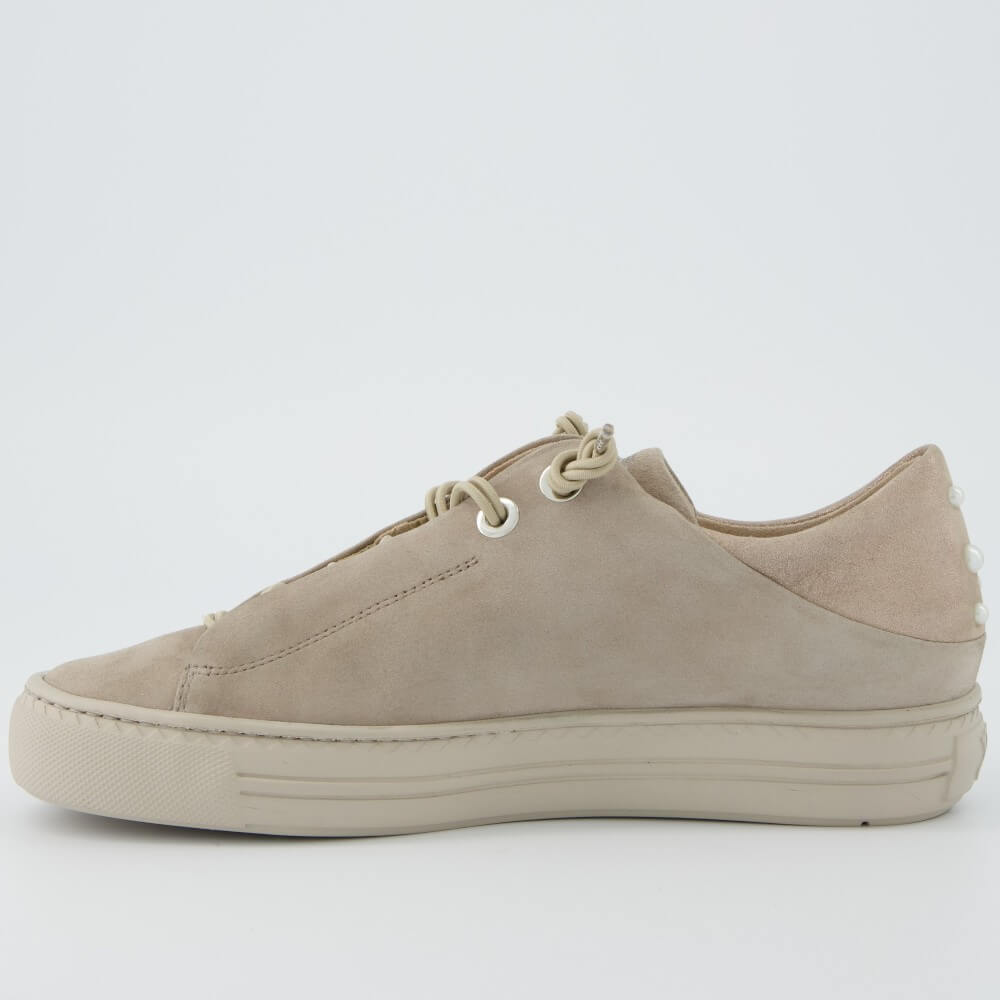 Paul Green Super Soft Leather Trainers 5476 Beige Cashmere